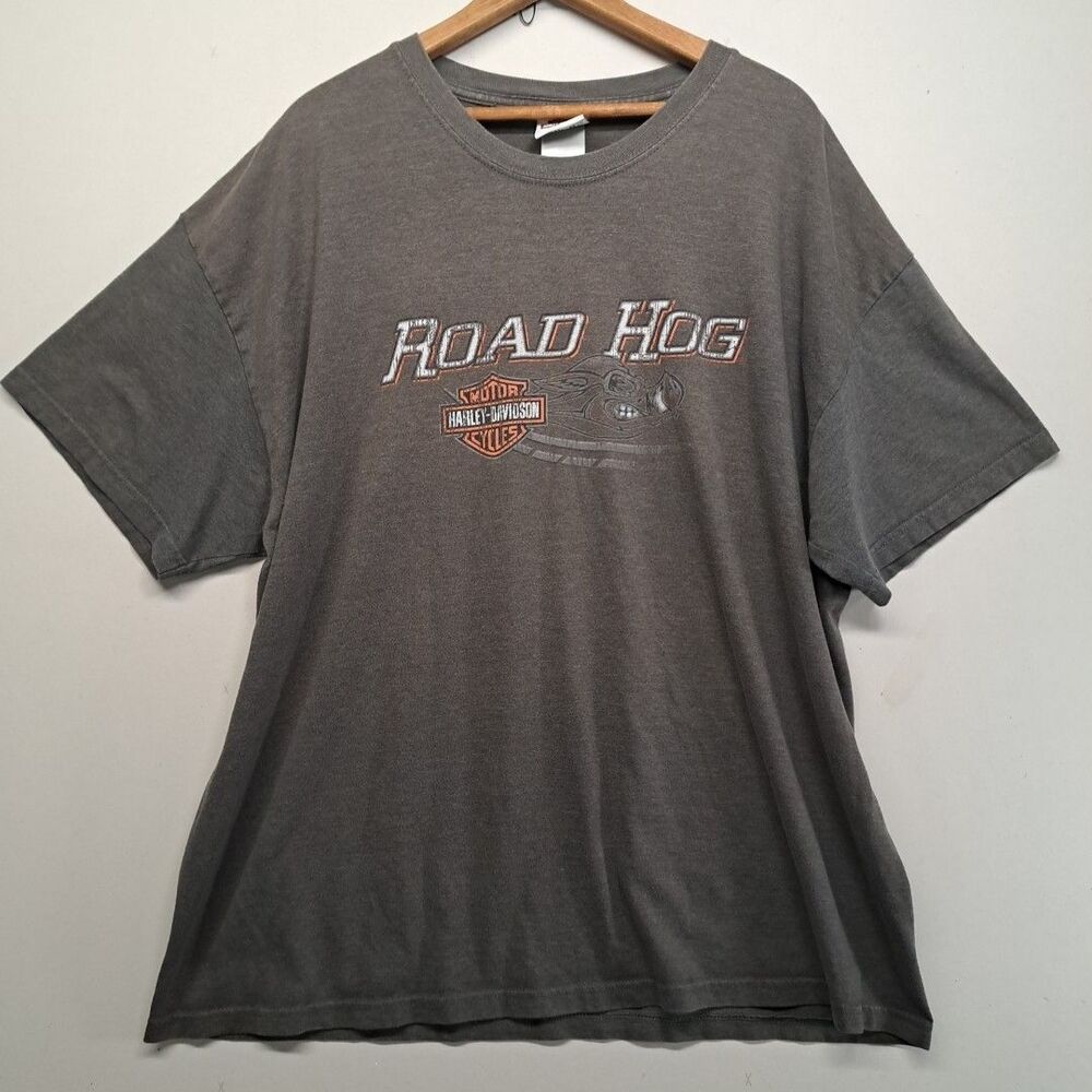 Harley Davidson Road Hog T-Shirt 2XL Columbia SC Thunder Tower Vintage USA